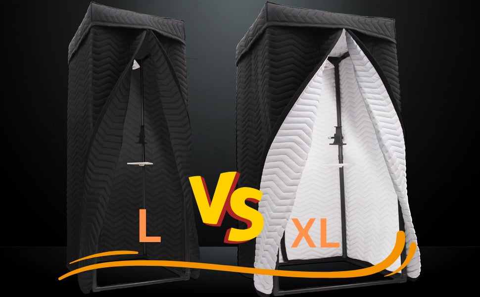 Voctent Portable Vocal Recording Booth – Studio-Grade Echo-Free Sound Booth - ZIGZAG BLACK