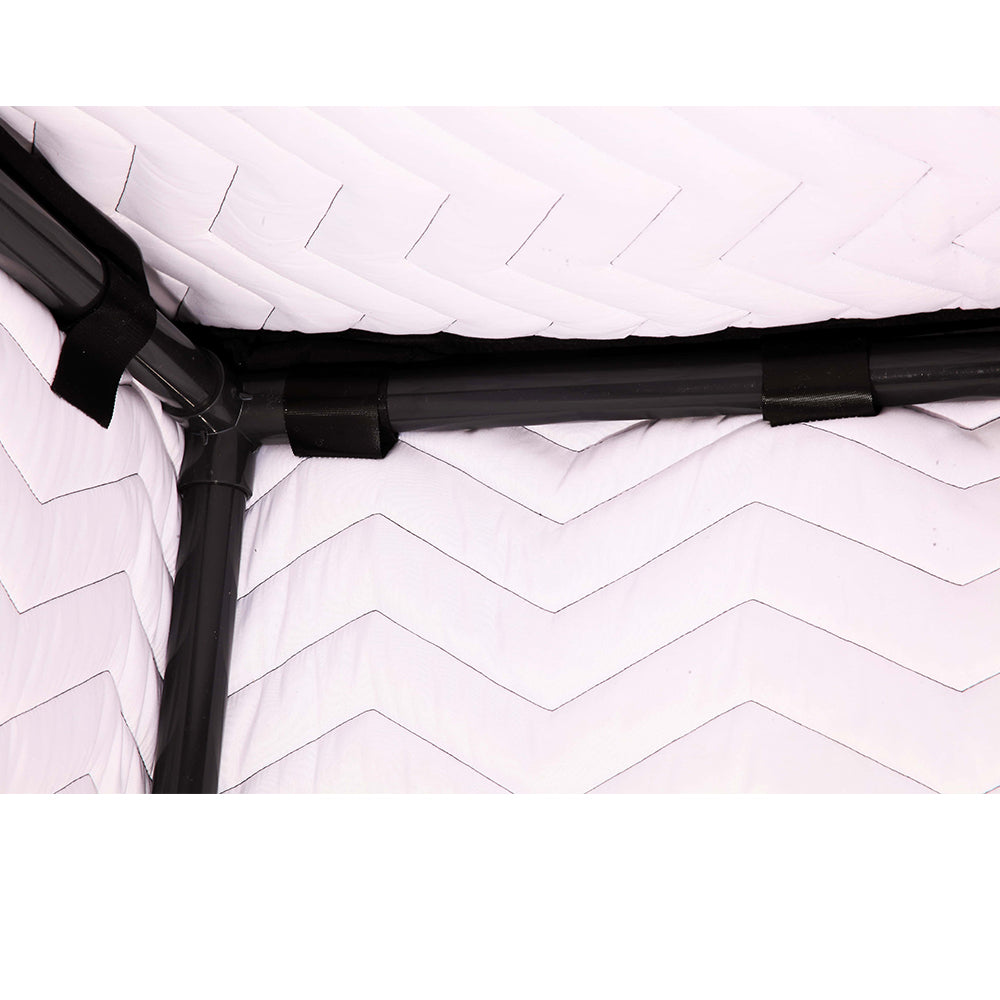 Voctent Portable Vocal Recording Booth – Studio-Grade Echo-Free Sound Booth - ZIGZAG BLACK & WHITE