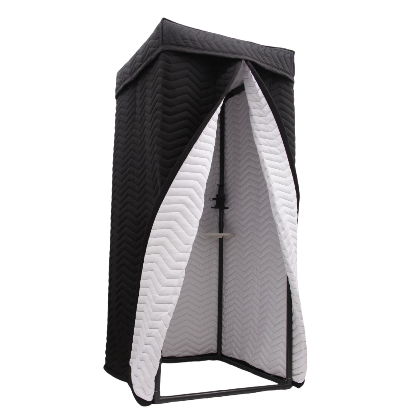 Voctent Portable Vocal Recording Booth – Studio-Grade Echo-Free Sound Booth - ZIGZAG BLACK & WHITE