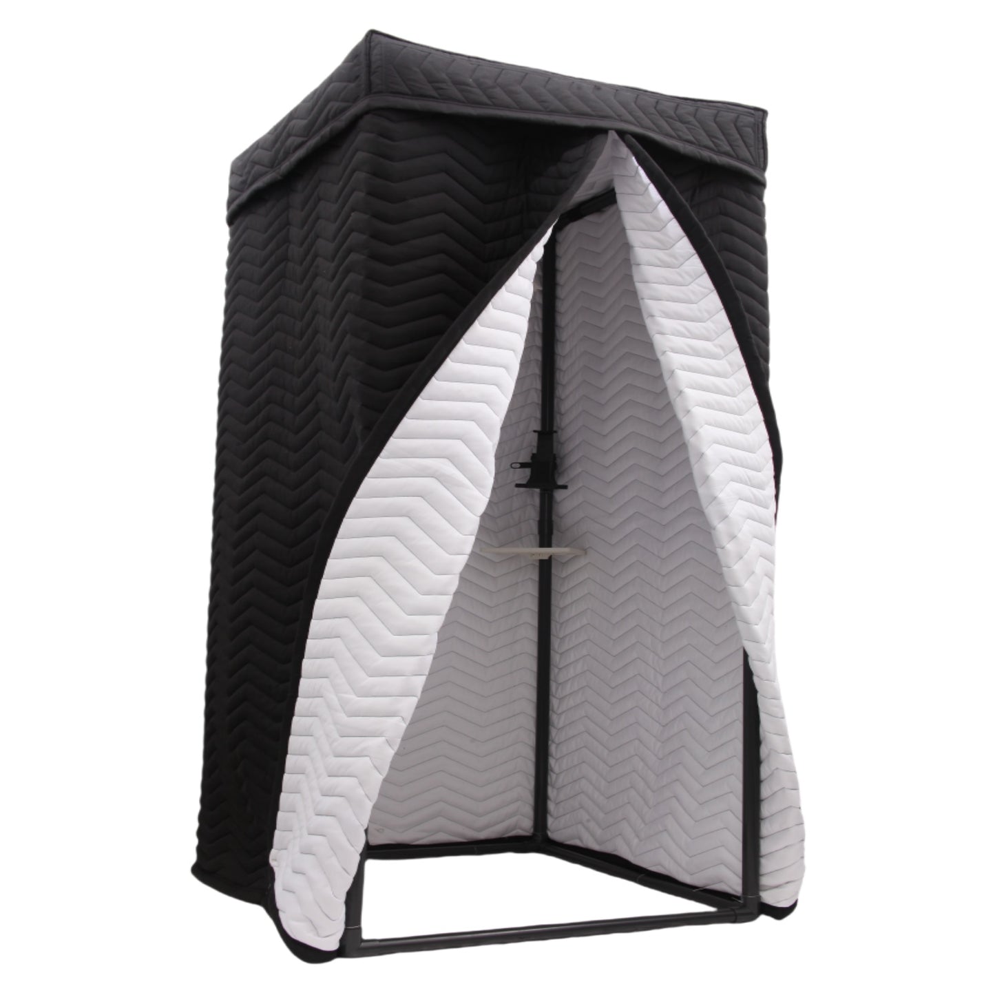 Voctent Portable Vocal Recording Booth – Studio-Grade Echo-Free Sound Booth - ZIGZAG BLACK & WHITE