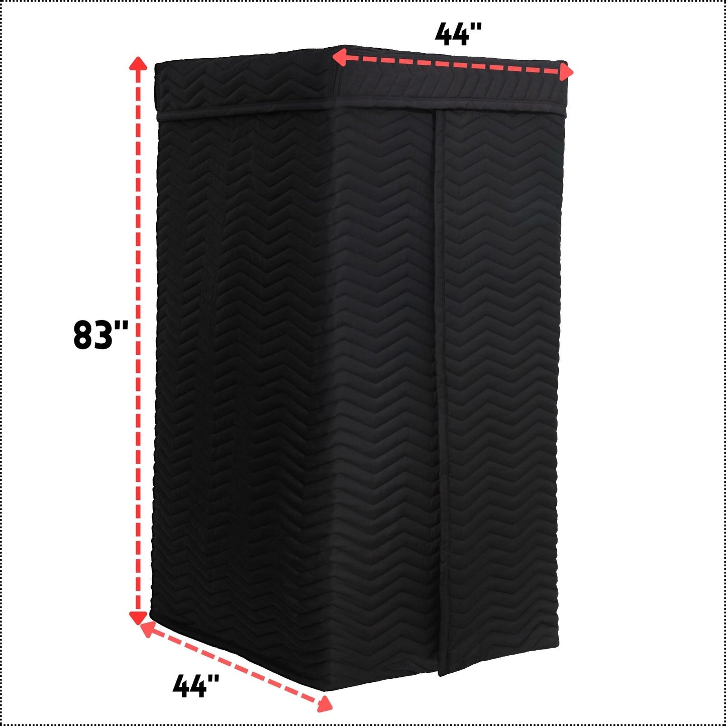 Voctent Portable Vocal Recording Booth – Studio-Grade Echo-Free Sound Booth - ZIGZAG BLACK