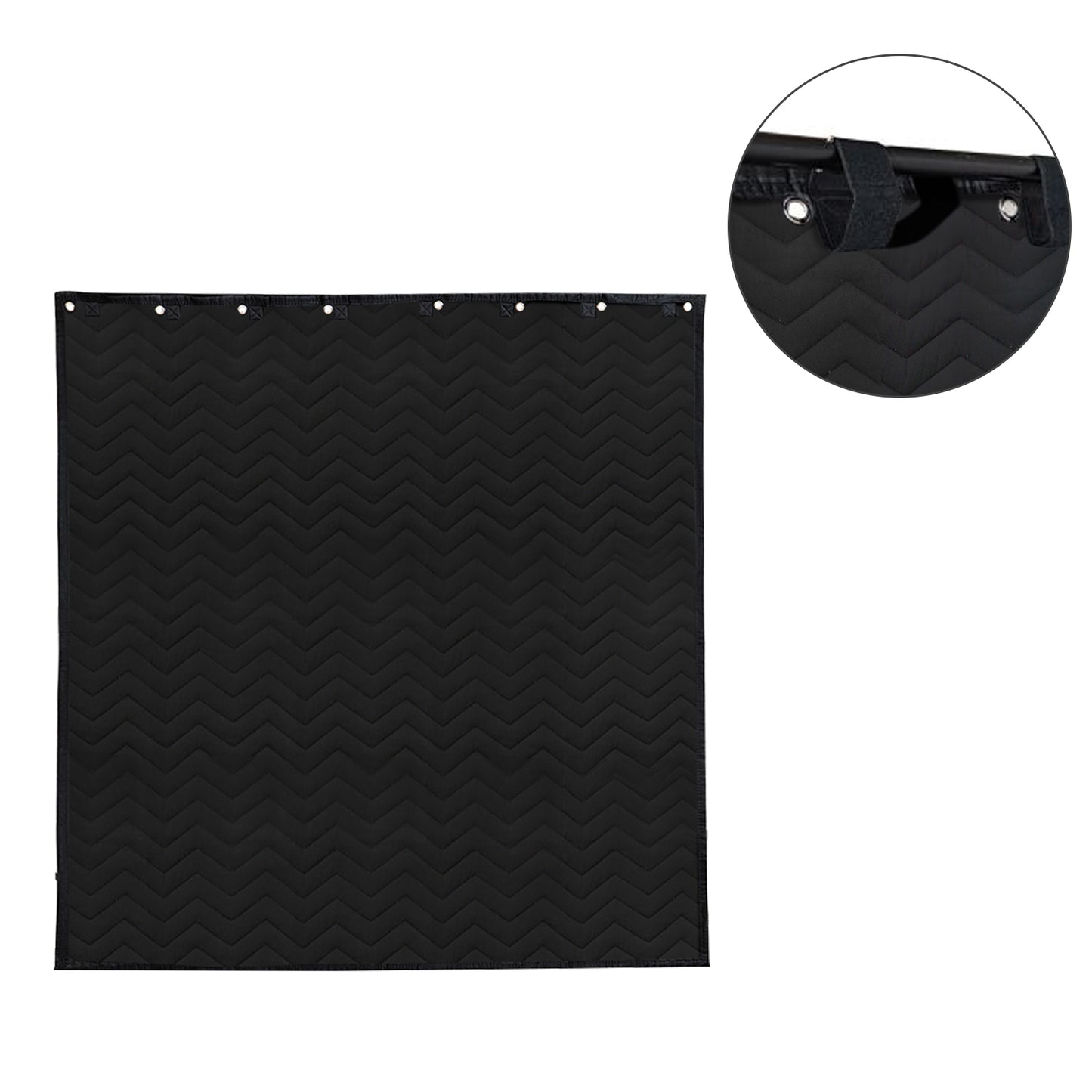 Voctent Portable Vocal Recording Booth – Studio-Grade Echo-Free Sound Booth - ZIGZAG BLACK