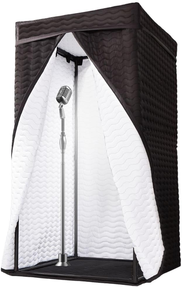 Portable Vocal Booth for Recording, Sound Booth for Home Studio