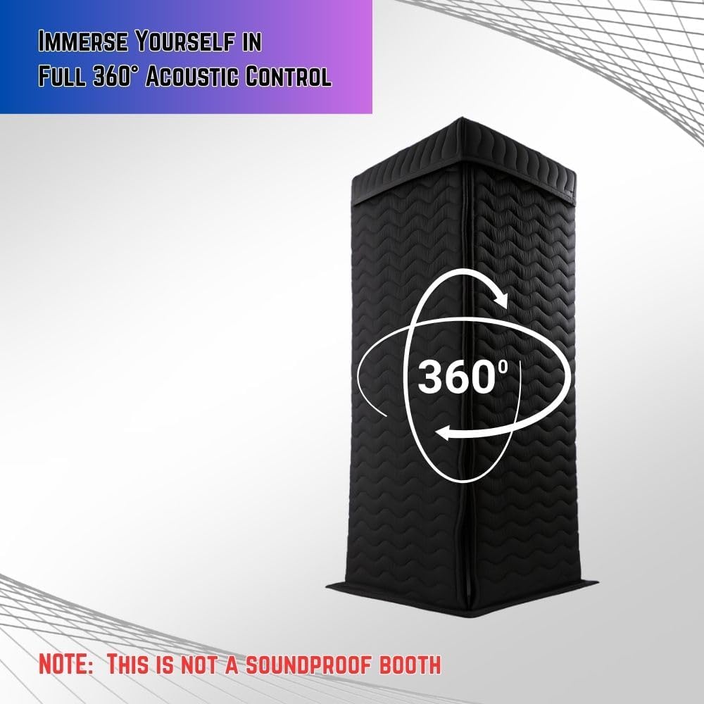 Portable Recording Booth, Vocal Booth for Home Studio & Voiceover