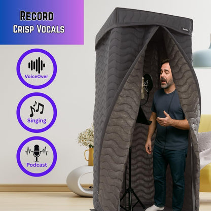 Portable Recording Booth, Vocal Booth for Home Studio & Voiceover