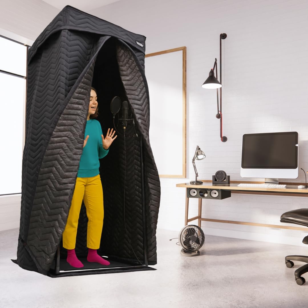 XL Portable Vocal Booth for Recording, Home Studio Booth for Voiceover