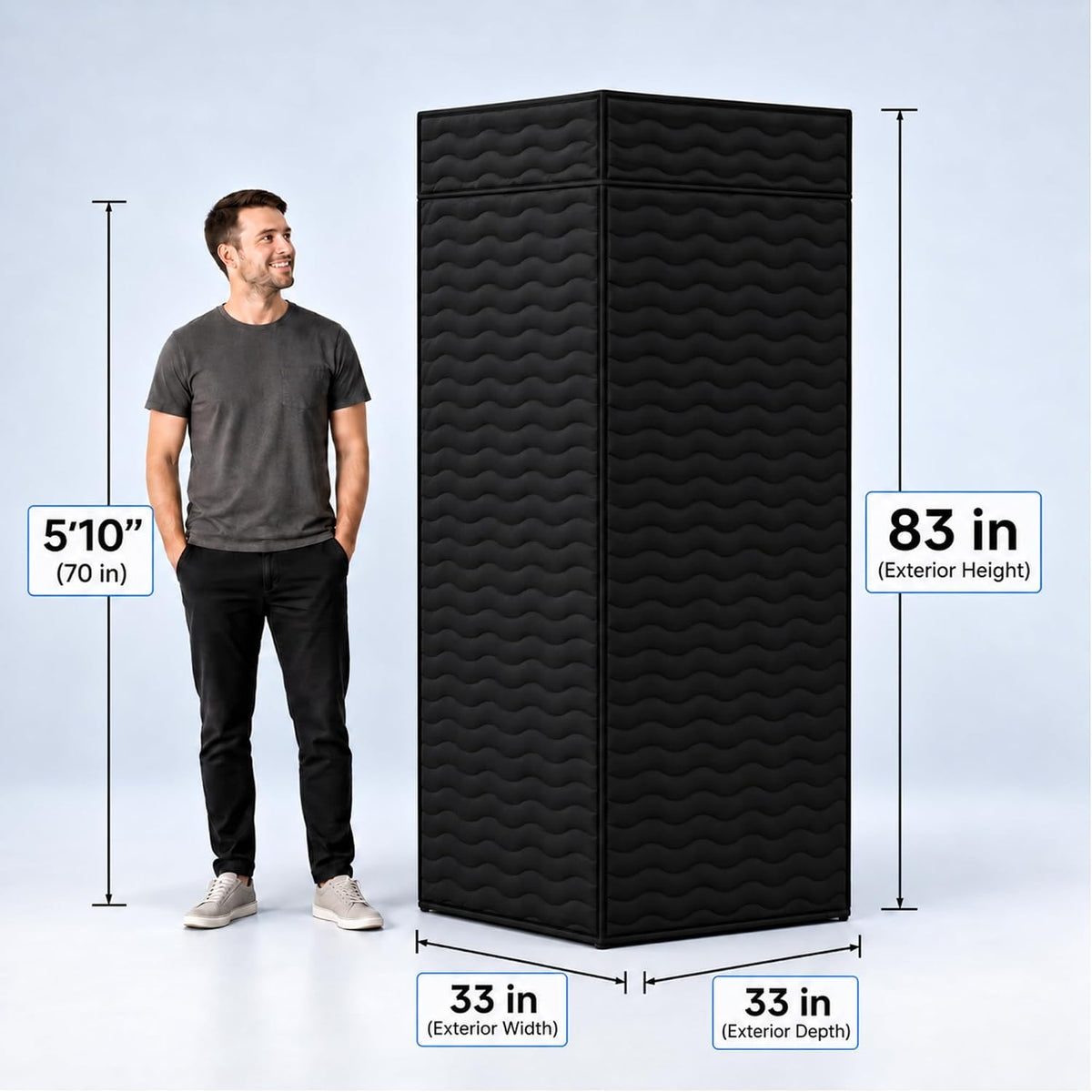 Portable Vocal Booth for Recording, Sound Booth for Home Studio