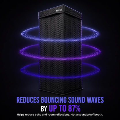 Portable Vocal Booth for Recording, Sound Booth for Home Studio