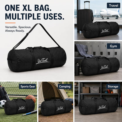 Extra Large Duffle Bag, 195L, XL Heavy Duty Travel Bag