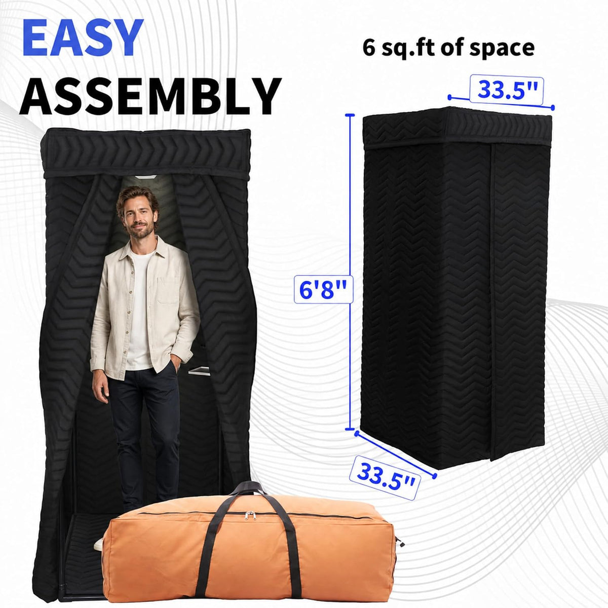 Portable Vocal Booth for Recording, Sound Booth for Home Studio