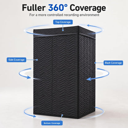 Portable Vocal Booth for Recording, Sound Booth for Home Studio