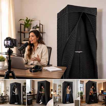 Portable Vocal Booth for Recording, Sound Booth for Home Studio