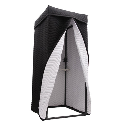 Voctent Portable Vocal Recording Booth – Studio-Grade Echo-Free Sound Booth - ZIGZAG BLACK & WHITE