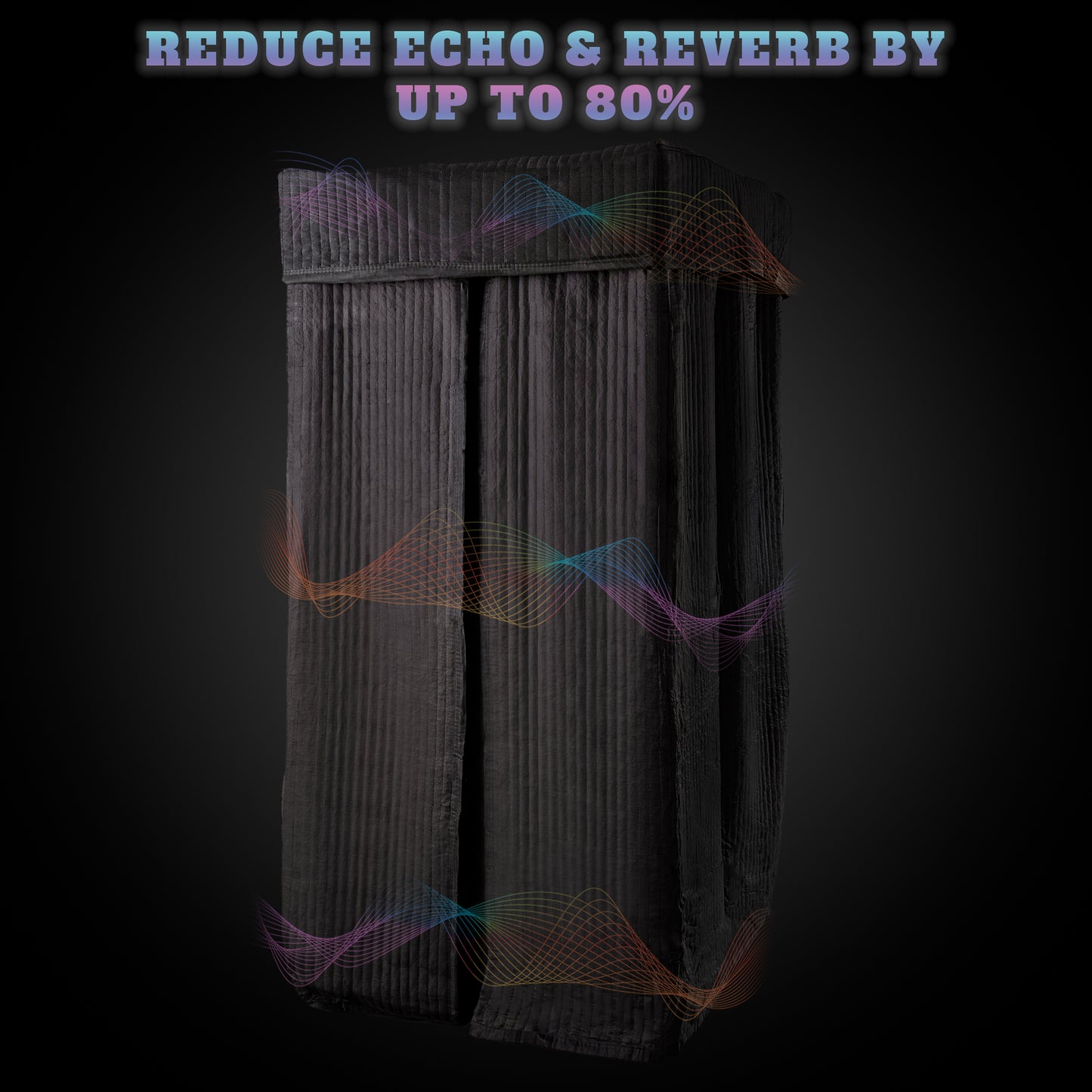 Portable Vocal Booth / Sound Dampening Recording Booth Studio Equipment for Crisp Dry Echo Free Vocals at Home & On the Road – Easy to Assemble & Travel Bag Included